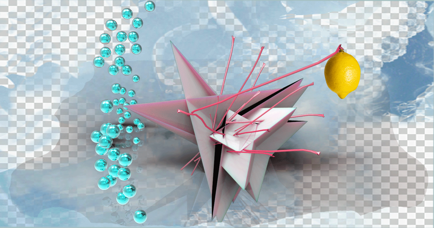 Insomnia with Lemon, 3D and real elements, 17 frames, 2016